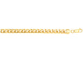 Finejewelers 14 Kt Yellow Gold 22 Inch 6.7mm Lite Semi-solid Miami Cuban