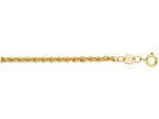 Finejewelers 14 Kt Yellow Gold 18 Inch 2.0mm Bright Cut Lite Semi-solid Rope Chain with Lobster Clasp