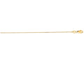 Finejewelers 18 Kt Yellow Gold 18 Inch Finish 0.9mm Bright Cut Oval Cable Necklace With Lobster Clasp