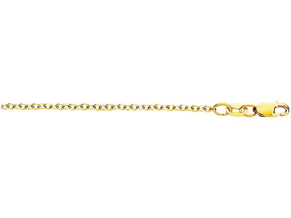 Finejewelers 18 Kt Yellow Gold 18 Inch 1.5mm Round Cable Chain With Lobster Clasp