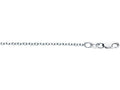 Finejewelers 18 Kt White Gold 18 Inch 1.5mm Bright Cut Round Cable Chain With Lobster Clasp