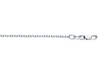 Finejewelers 18 Kt White Gold 18 Inch 1.5mm Bright Cut Round Cable Chain With Lobster Clasp