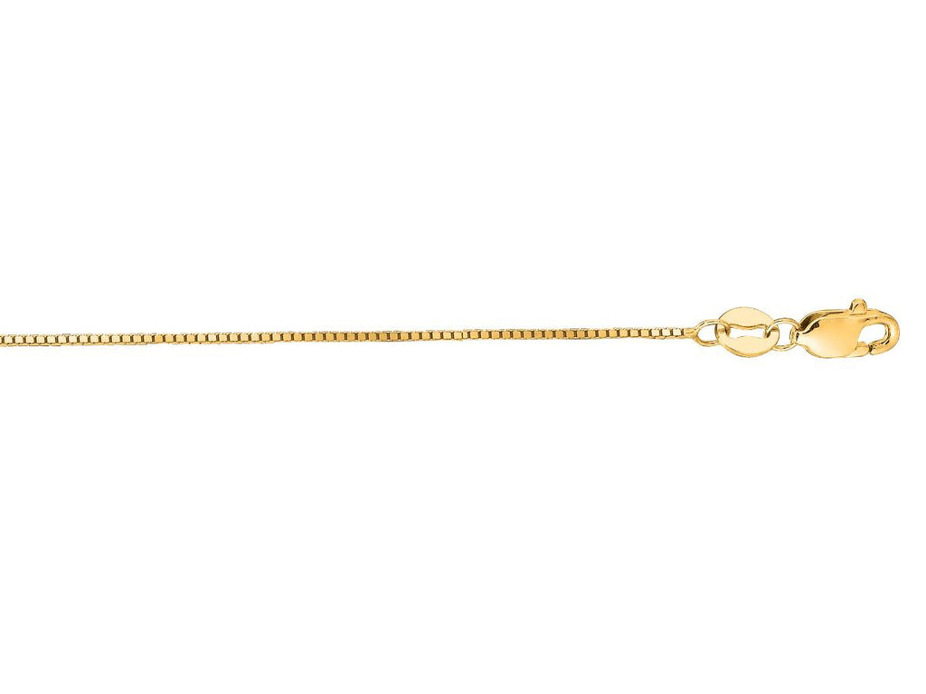 Finejewelers 14k Yellow Gold 18 Inch 0.6mm Box Chain with Lobster Clasp