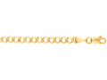 Finejewelers 14 Kt Yellow Gold 20 Inch 4.4mm Bright Cut Curb Lite Chain With Lobster Clasp