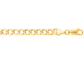 Finejewelers 14 Kt Yellow Gold 20 Inch 5.3mm Bright Cut Curb Lite Chain With Lobster Clasp