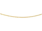 Finejewelers 14 Kt Yellow Gold 18 Inch 3.5mm Bright Cut Oval Texturedd Link Chain With Lobster Clasp