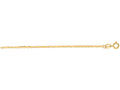 Finejewelers 14 Kt Yellow Gold 18 Inch 1.2mm Bright Cut Mariner Link Chain With Spring Ring Clasp