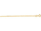 Finejewelers 14 Kt Yellow Gold 18 Inch 1.2mm Bright Cut Mariner Link Chain With Spring Ring Clasp