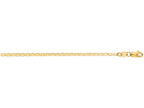 Finejewelers 14 Kt Yellow Gold 16 Inch 1.7mm Bright Cut Mariner Link Chain With Lobster Clasp