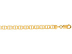 Finejewelers 14 Kt Yellow Gold 20 Inch 6.3mm Bright Cut Mariner Link Chain With Lobster Clasp