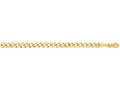 Finejewelers 14 Kt Yellow Gold 20 Inch 4.4mm Bright Cut Miami Cuban Link Chain With Lobster Clasp