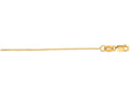 Finejewelers 14 Kt Yellow Gold 18 Inch 0.7mm Bright Cut Round Snake Chain With Lobster Clasp