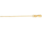 Finejewelers 14 Kt Yellow Gold 18 Inch 0.7mm Bright Cut Round Snake Chain With Lobster Clasp
