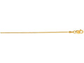 Finejewelers 14 Kt Yellow Gold 18 Inch 0.9mm Bright Cut Round Snake Chain With Lobster Clasp