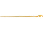 Finejewelers 14 Kt Yellow Gold 18 Inch 0.9mm Bright Cut Round Snake Chain With Lobster Clasp