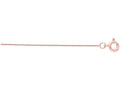 Finejewelers 14 Kt Rose Gold 14k 18 Inch 0.45mm Shiny Classic Box Chain With Spring Ring Clasp