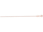 Finejewelers 14 Kt Rose Gold 14k 18 Inch 1.1mm Classic Cable Chain With L Obster Clasp
