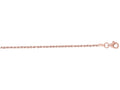 Finejewelers 14 Kt Rose Gold 14k 18 Inch 1.5mm Shiny Solid Bright Cut Royal Rope Chain With Lobster Clasp