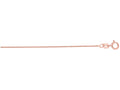 Finejewelers 14 Kt Rose Gold 14k 18 Inch 0.6mm Bright Cut Wheat Chain With Spring Ring Clasp