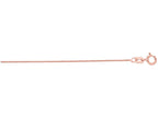 Finejewelers 14 Kt Rose Gold 14k 18 Inch 0.6mm Bright Cut Wheat Chain With Spring Ring Clasp