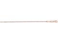 Finejewelers 14 Kt White Gold 18 Inch Rose Gold With 1.5mm Bright Cut Sparkle Chain With Lobster Clasp