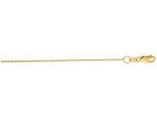Finejewelers 14 Kt Yellow Gold 18 Inch 1.1mm Bright Cut Rolo Chain With Lobster Clasp