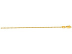 Finejewelers 14 Kt Yellow Gold 18 Inch 1.5mm Bright Cut Forsantina Chain With Lobster Clasp