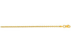 Finejewelers 14 Kt Yellow Gold 20 Inch 2.2mm Bright Cut Forsantina Chain With Lobster Clasp
