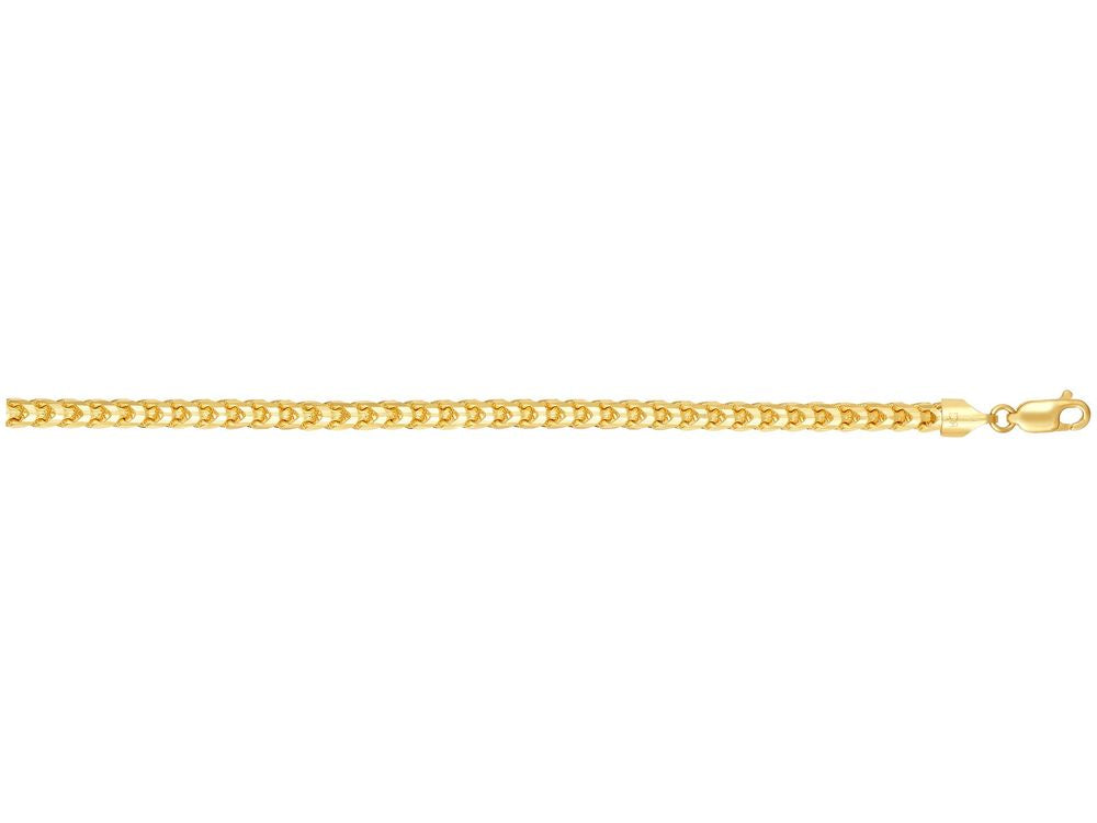 Finejewelers 14 Kt Yellow Gold 24 Inch 5mm Shiny Round Franco Chain With Lobster Clasp
