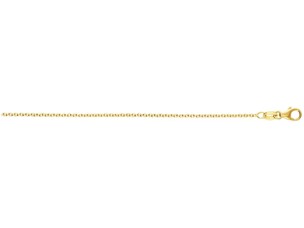 Finejewelers 14 Kt Yellow Gold 18 Inch 1.25mm Shiny Round Cable Chain With Lobster Clasp