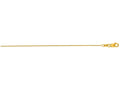 Finejewelers 14 Kt Yellow Gold 18 Inch 0.7mm Bright Cut Round Cable Link Chain With Lobster Clas P
