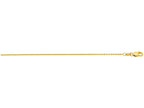 Finejewelers 14 Kt Yellow Gold 18 Inch 1.2mm Bright Cut Round Cable Link Chain With Lobster Clas P