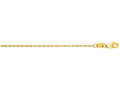 Finejewelers 14 Kt Yellow Gold 18 Inch 0.9mm Bright Cut Lumina Pendant Necklace Chain With Lobster Clasp