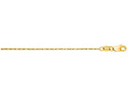 Finejewelers 14 Kt Yellow Gold 18 Inch 0.9mm Bright Cut Lumina Pendant Necklace Chain With Lobster Clasp