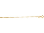 Finejewelers 14 Kt Yellow Gold 18 Inch 1.25mm Shiny Solid Bright Cut Royal Rope Chain Spring Ring Clasp
