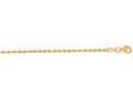 Finejewelers 14 Kt Yellow Gold 16 Inch 2.0mm Shiny Solid Bright Cut Royal Rope Chain With Lobster Clasp