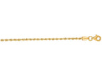 Finejewelers 14 Kt Yellow Gold 16 Inch 2.0mm Shiny Solid Bright Cut Royal Rope Chain With Lobster Clasp