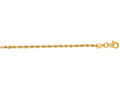 Finejewelers 14 Kt Yellow Gold 18 Inch 2.5mm Shiny Solid Bright Cut Royal Rope Chain With Lobster Clasp