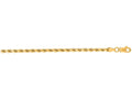 Finejewelers 14 Kt Yellow Gold 20 Inch 3.5mm Shiny Solid Bright Cut Royal Rope Chain With Lobster Clasp