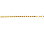 Finejewelers 14 Kt Yellow Gold 20 Inch 3.5mm Shiny Solid Bright Cut Royal Rope Chain With Lobster Clasp