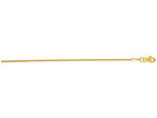 Finejewelers 14 Kt Yellow Gold 18 Inch 1.2mm Shiny Round Wheat Chain With Lobster Clasp