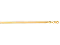Finejewelers 14 Kt Yellow Gold 16 Inch 3.0mm Bright Cut Imperial Herringbone Chain With Lobster Clasp