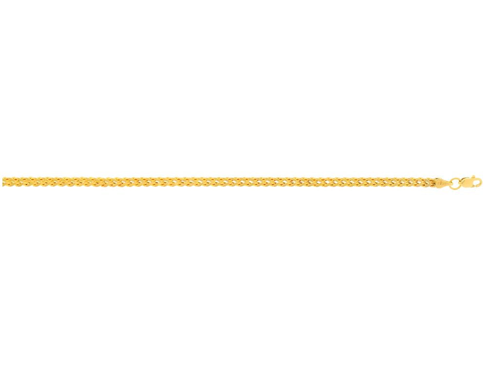 Finejewelers 14 Kt Yellow Gold 20 Inch 3.2mm Square Franco Chain With Lobster Clasp