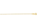 Finejewelers 14 Kt Yellow Gold 18 Inch 0.8mm Bright Cut Singapore Chain With Spring Ring Clasp