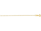 Finejewelers 14 Kt Yellow Gold 18 Inch 0.8mm Bright Cut Singapore Chain With Spring Ring Clasp