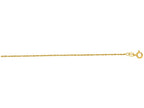 Finejewelers 14 Kt Yellow Gold 16 Inch 1.0mm Bright Cut Singapore Chain With Spring Ring Clasp