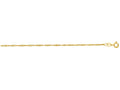 Finejewelers 14 Kt Yellow Gold 16 Inch 1.5mm Bright Cut Singapore Chain With Spring Ring Clasp