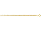 Finejewelers 14 Kt Yellow Gold 16 Inch 1.5mm Bright Cut Singapore Chain With Spring Ring Clasp