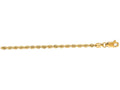 Finejewelers 14 Kt Yellow Gold 16 Inch 2.5mm Bright Cut Solid Rope Chain With Lobster Clasp