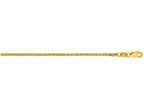 Finejewelers 14 Kt Yellow Gold 18 Inch 1.8mm Shiny Square Wheat Chain With Lobster Clasp